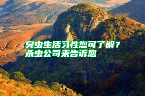臭蟲生活習性您可了解？殺蟲公司來告訴您