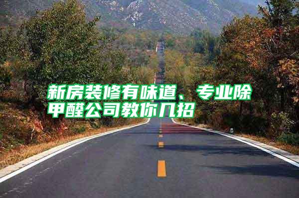 新房裝修有味道、專業除甲醛公司教你幾招