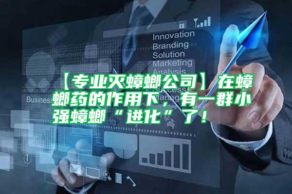 【專業滅蟑螂公司】在蟑螂藥的作用下，有一群小強蟑螂“進化”了！