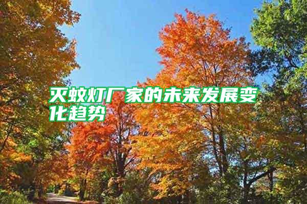 滅蚊燈廠家的未來(lái)發(fā)展變化趨勢(shì)