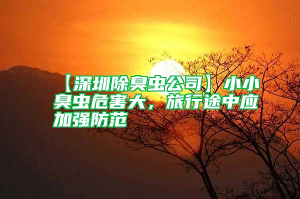 【深圳除臭蟲公司】小小臭蟲危害大，旅行途中應(yīng)加強(qiáng)防范