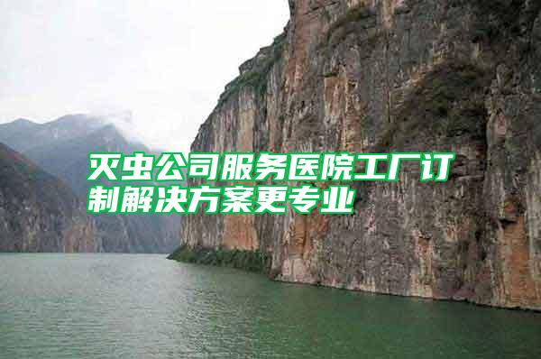 滅蟲(chóng)公司服務(wù)醫(yī)院工廠訂制解決方案更專業(yè)