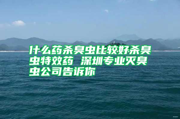 什么藥殺臭蟲(chóng)比較好殺臭蟲(chóng)特效藥 深圳專業(yè)滅臭蟲(chóng)公司告訴你