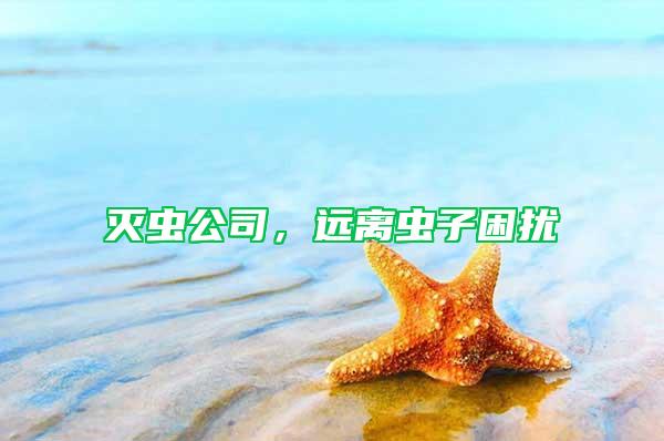 滅蟲公司，遠(yuǎn)離蟲子困擾