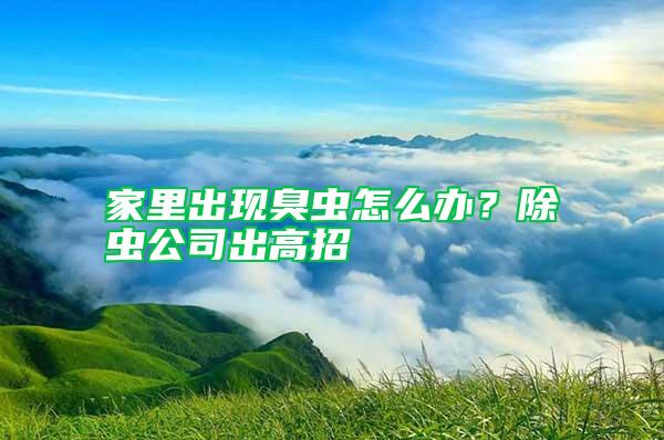 家里出現(xiàn)臭蟲(chóng)怎么辦?除蟲(chóng)公司出高招