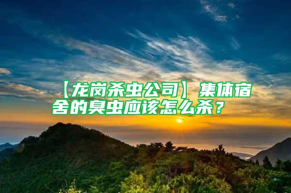 【龍崗殺蟲公司】集體宿舍的臭蟲應(yīng)該怎么殺?