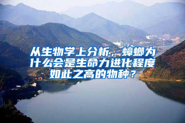 從生物學上分析,蟑螂為什么會是生命力進化程度如此之高的物種?
